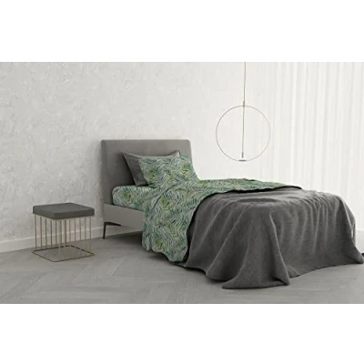 Imagen de Italian Bed Linen MB Home Basic Juego de sábanas “Dafne, Honolulu, 1 Plaza