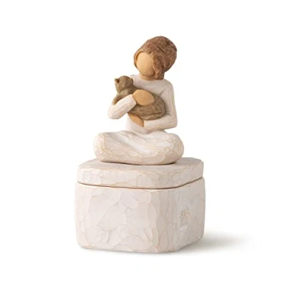 Imagen de Willow Tree Kindness (niña) Caja de recuerdo, esculpida pintada a mano