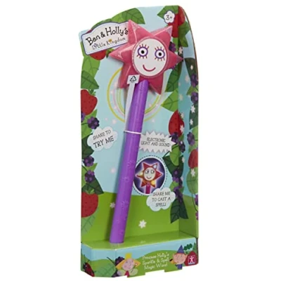 Imagen de Ben &amp; Holly Brillante y Hechizo Varita electrónica de and Princess Holly, Multicolor, Medium (Character Options LTD 07711)