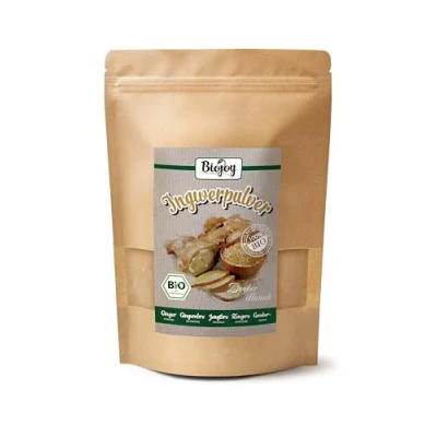 Imagen de Biojoy Jengibre en Polvo Ecológico (500 g), Raíz de deshidratado (Zingiber officinale)