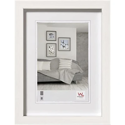Imagen de Walther Design JK040W Construction, marco de diseño, poliestireno, blanco, 30 x 40 cm