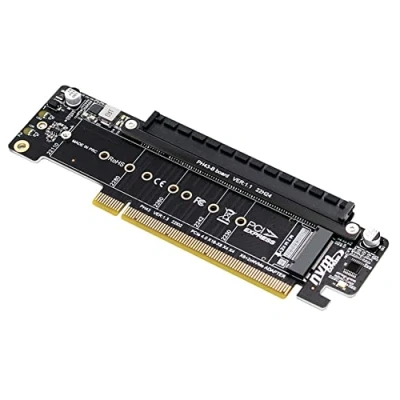 Imagen de Tarjeta de expansión PCIE4.0 PCIE X16 TO M.2 Adaptador SSD NVMe A X8+X4+X4 VROC .2 Puerto
