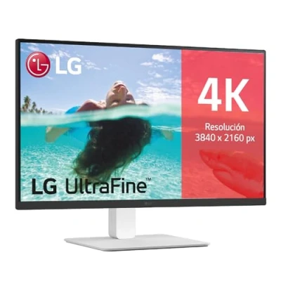 Imagen de LG 27US550 W Monitor 4K UltraHD, 27 Pulgadas, IPS, 3840 x 2160, HDMIx2 2.0, SuperResolution+, clasificación F, Ajuste de posición, 60 Hz, 5 ms, Blanco