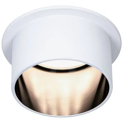 Imagen de Paulmann 93376 Luminaria empotrable LED Gil 3 Step Dim redonda incl. 1x6 W regulable blanco mate, negro foco empotr. aluminio 2700 K Coin