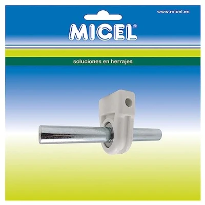 Imagen de MICEL 92547 Soporte para eje de toldo enrollable, toldos dobles, Color blanco, 103 x 36 48 mm.