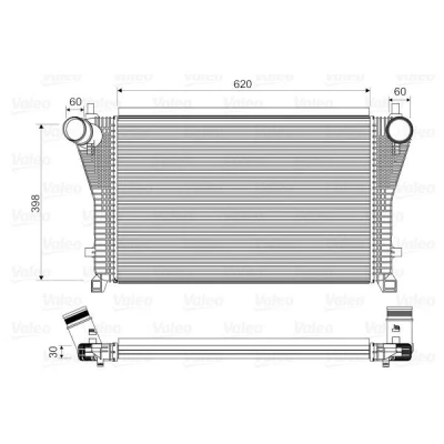 Imagen de VALEO 818347 Intercooler sin válvula EGR AUDI: A3 Hatchback, Sportback, VOLKSWAGEN: Golf 7