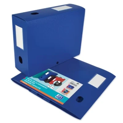 Imagen de Elba 400094575 caja de índice con dos 100 mm polipropileno opaco (24 x 32 cm), color azul