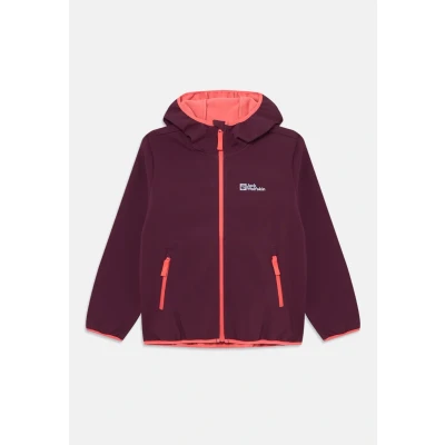 Imagen de Jack Wolfskin FOUR Winds Jacket KIDS Unisex Chaqueta softshell para niños, Talla: 16a, Amaranth