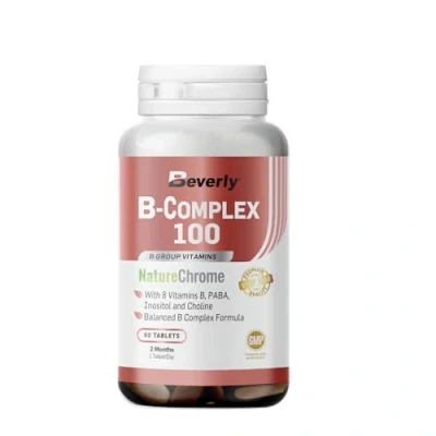Imagen de Beverly B COMPLEX 100 B1+B2+B3+B5+B6+B7+B9+B12 60 Tabs 2 Meses de uso