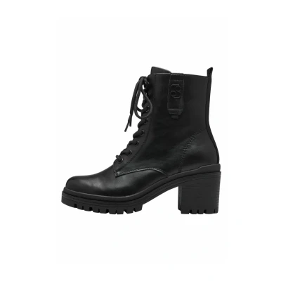 Imagen de s.Oliver Botas Planas de Encaje para Mujer 5 25223 43, Cortas al Tobillo, Negro, 40 EU