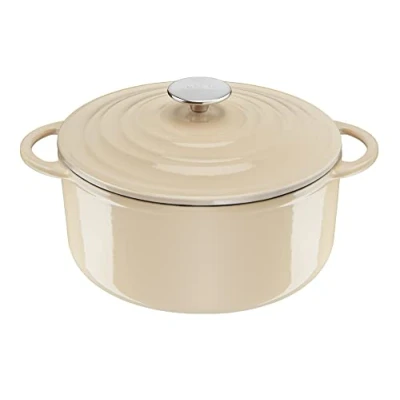 Imagen de Tefal E25904 LOV Olla de 25 cm Hierro fundido recuperado Almacenamiento óptimo del calor para todo tipo fuegos apta inducción horno hasta 250 C Apto lavavajillas