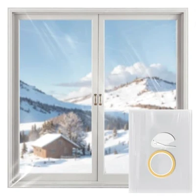 Imagen de BKSAI Cubierta Transparente Thermo Cover para el Aislamiento Térmico de Ventanas 1,7 m x 1,5