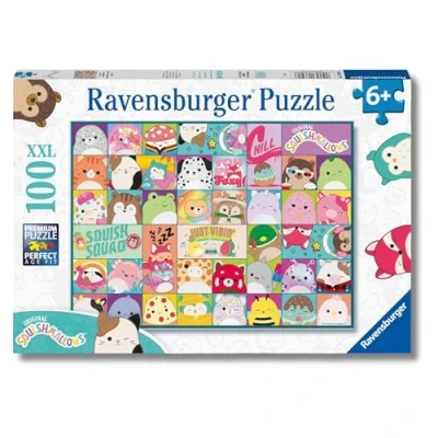 Imagen de Ravensburger Puzzle Squishmallows, 100 Piezas XXL, Edad Recomendada 6+ Años