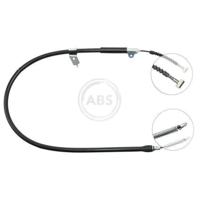 Imagen de A.B.S. K11837 Cable de Freno Mano 1235 Tambor para dirección izquierda/derecha NISSAN: Serena, Vanette Cargo Bus, Furgón