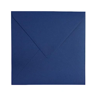 Imagen de Netuno 100 sobres cuadrados, color azul oscuro, 153 x mm, 120 g, real, ecológicos para tarjetas de cumpleaños, felicitación, boda, invitación