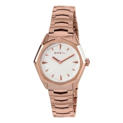 Imagen de BREIL Mujer Movimiento Solo Plata Ocho esferas 2 CUARZOS LANCHE y Pulsera DE Acero Color Rosa TW1703