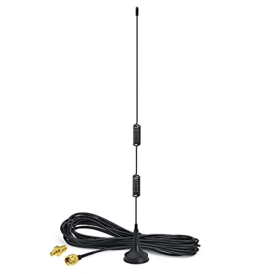 Imagen de Bingfu Antena Receptor RTL Doble Banda 978MHz 1090MHz SMA Macho MCX 7dBi Base Magnética para Aviación ADS B SDR Radio Definida por Software Sintonizador USB Stick Dongle