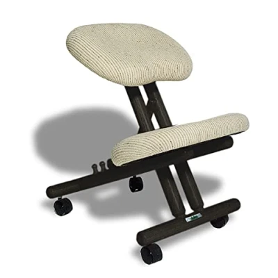 Imagen de cinius Silla ergonómica Profesional Color Negro/Crema sin Respaldo
