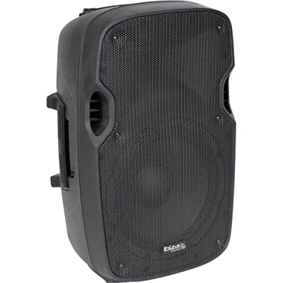 Imagen de Ibiza XTK10A Sistema de Altavoces Activos Plug &amp; Play 10&quot;/25cm con 300W RMS Potencia Tweeters compresión, Bass Reflex, módulo Amplificador, entradas Line/Micro Negro