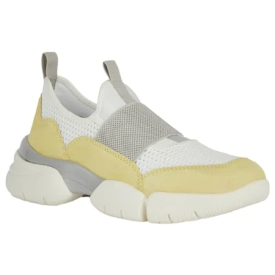 Imagen de Geox D Adacter W B, Zapatillas Mujer, White Lt Yellow, 39 EU