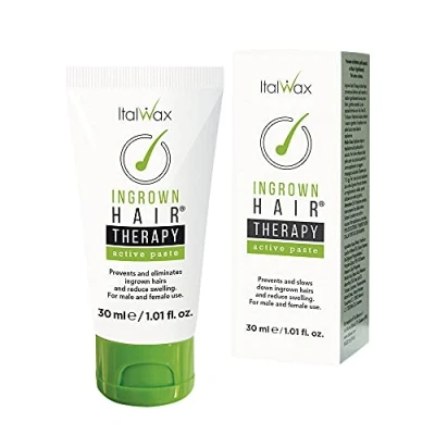 Imagen de Italwax Pasta Tratamiento de vello enquistado 30ml Previene la aparición del después depilación en zonas sensibles como bikini, axilas y cara
