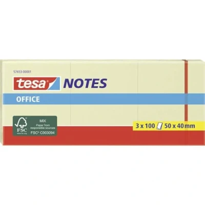 Imagen de Pack 3 blocs de notas adhesivas tesa, 50 mm x 40