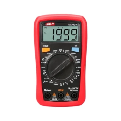 Imagen de UNI T UT33C+ Multímetro digital universal CA/CC, medidor de corriente, función Hold