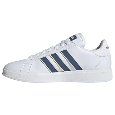 Imagen de adidas Grand Court Base 2.0 Shoes, Zapatos Bajos Que no Son de fútbol Mujer, FTWR White/preloved Ink/Crystal Jade, 46 EU