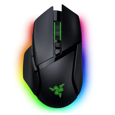 Imagen de Razer Basilisk V3 Pro 35K Ratón ergonómico inalámbrico Totalmente Personalizable para Juegos con RGB cromático Sensor óptico de (Rueda configurable, 13 Controles Personalizables) Negro