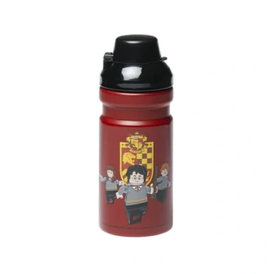 Imagen de Room Copenhagen LEGO Harry Potter Gryffindor Botella de agua deportiva para niños, 390 ml, polipropileno y silicona duradera, divertida práctica