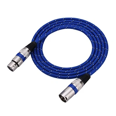 Imagen de Tihebeyan Cable de Audio Mic, Cables XLR Macho a Hembra 1/1.8/3/5/10/15 / 20m Micro Mini 3Pin Audio(1.8m)