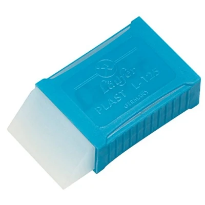 Imagen de Läufer 69392 Plast L 125 Borrador de plástico biselado transparente