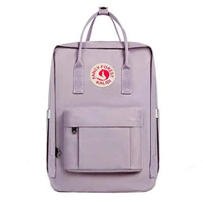 Imagen de KALIDI Mochila Unisex de Estudiante, Escolar del Ordenador Portátil,Bolso Portátil Resistente Suave, Púrpura