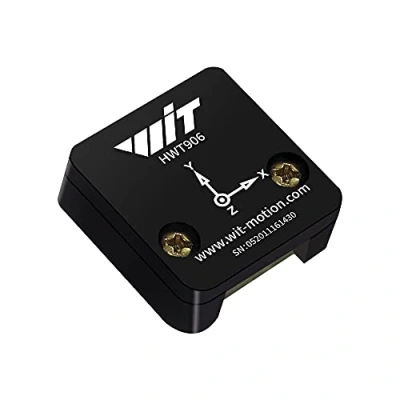 Imagen de [Acelerómetro de grado industrial 4 filas + inclinómetro] Giroscopio 9 ejes HWT906 TTL MPU 9250 ángulo (XY 0,05) brújula digital, compensación temperatura y magnetómetro