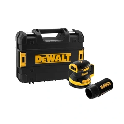 Imagen de DEWALT DCW210NT XJ Lijadora Rotorbital sin Escobillas XR 18 V Diámetro 125 mm Electrónica Cargador/Batería con Maletín Tstak II, Negro/Amarillo