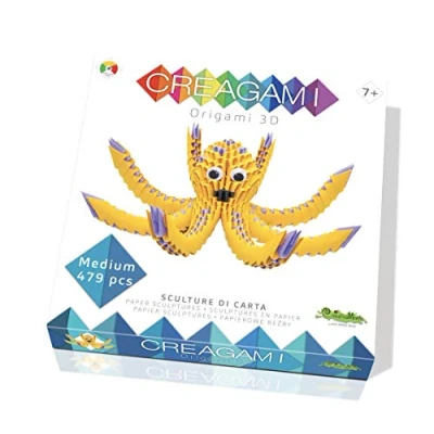 Imagen de CreativaMente Creagami Pulpo un simpatico polpo Juego de Creativita Origami Modular, Multicolor, único (722)