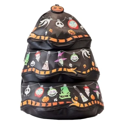 Imagen de Loungefly Nightmare Before Christmas Tree String Lights Glow Mini mochila, Negro , Talla única, Películas