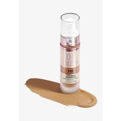 Imagen de Makeup Revolution, IRL Filter Longwear Foundation, Medium to Full Coverage, F12, 23ml