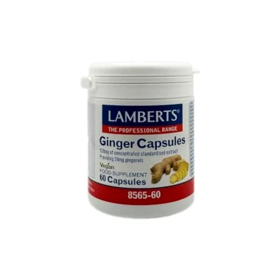 Imagen de Lamberts Raíz de Jengibre 120Mg 60 Cápsulas