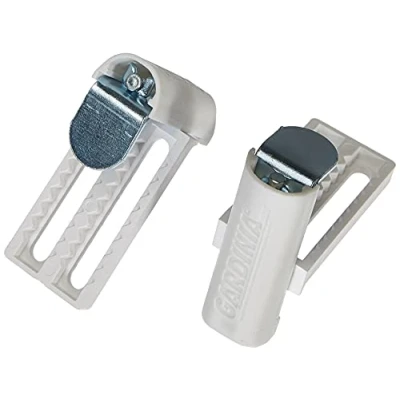 Imagen de GARDINIA Soporte universal, 2 piezas, Incl. llave Allen, Montaje sin atornillar ni taladrar, Blanco, Metal/plástico, Rango de ajuste 6 26 mm