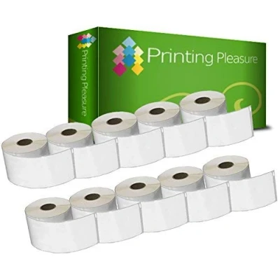 Imagen de Printing Pleasure 10x Compatible 99012 36mm x 89mm Cinta de Etiquetas (260 por Rollo) para Dymo LabelWriter 4XL 450 400 330 320 310 Twin Turbo Duo Seiko SLP 240 200 120 100 Pro Plus
