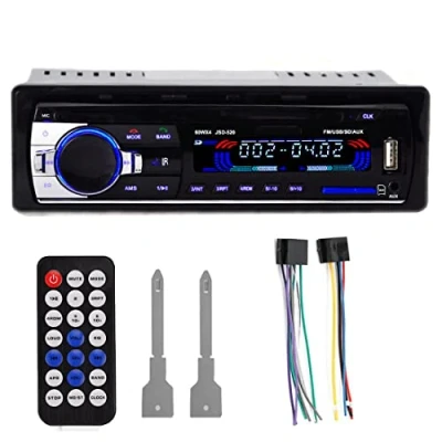 Imagen de VIGORTHERIVE Radio de Coche estéreo 520 Bluetooth Auto con Control Remoto 12V en el Tablero 1 DIN MP3 Reproductor Multimedia Conector ISO FM/USB/SD/AUX