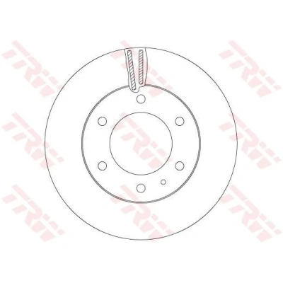 Imagen de TRW DF6812S Disco de freno 302 32 6 139,7 ventilado barnizado altamente carbonizado FORD: Ranger Mk3