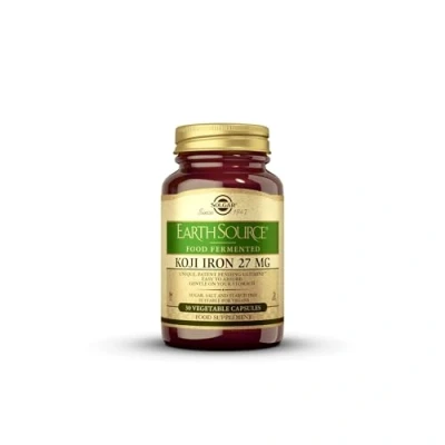 Imagen de Solgar Earth Source Hierro Fermentado Con Alimentos Koji Fácil De Absorber Suave En Tu Estómago 30 Cápsulas 27 Mg 200 G, Multicolor, 30capsulas