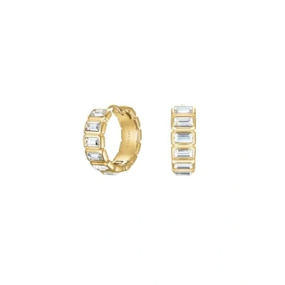 Imagen de Rosefield Octagon Hoops Pendientes, Mujer, Talla: One Size, Gold