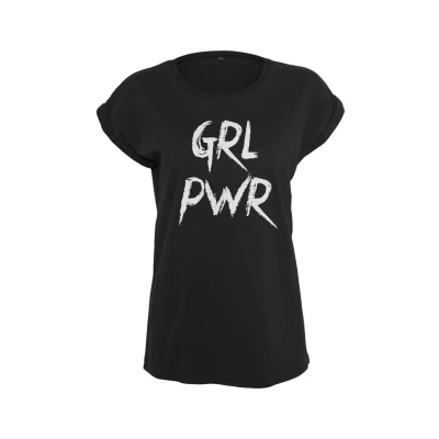 Imagen de Mister TEE PWR Camiseta estampada, Mujer, Talla: 3XL, Black