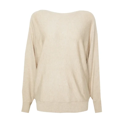 Imagen de Culture Annemarie Batwing Jersey de punto, Mujer, Talla: Large, Warm sand melange