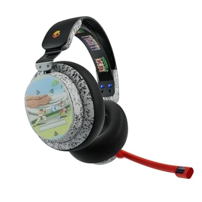 Imagen de Skullcandy PLYR Cascos Over Ear Inalámbricos Multiplataforma para Gaming, con Enhanced Sound Perception, 24 h de Autonomía, Micrófono, Compatibles Xbox PlayStation y PC Edición Street Fighter