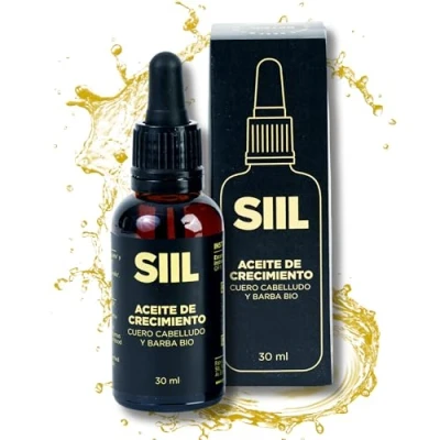 Imagen de SIIL Aceite Crecimiento Ingredientes Naturales como de Romero para el Cabello Jojoba Oil y Rosemary Rosa Mosqueta Barba Hombre con Pelo