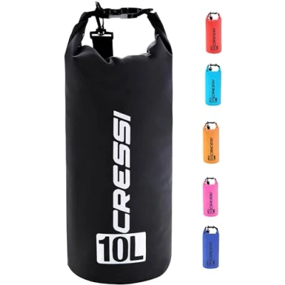 Imagen de CRESSI Premium Bolsa Seca Impermeable Multiuso, Unisex Adulto, Negro Claro, 20 L